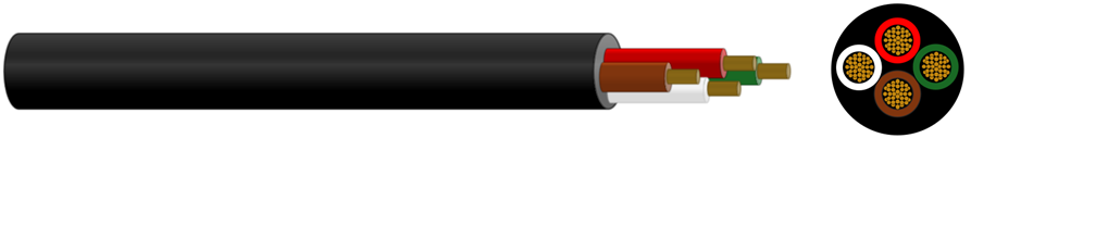 ISO & SAE Auto Multi-Core Round Standard PVC - Black - C401