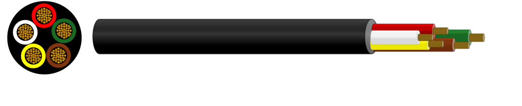 ISO & SAE Auto Multi-Core Round Standard PVC - Black - C502